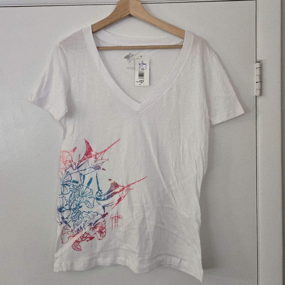 NWT Guy Harvey Marlin Short Sleeve Tee Size L